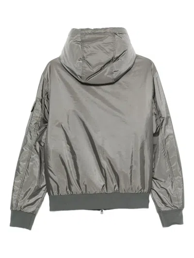 Moncler Zip-up Bomber Jacket In Gray