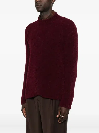 Amaranto Crew Neck Sweater In Brown
