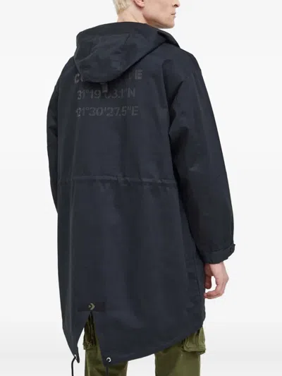 Converse Double-layer Zip Hooded Jacket In Black