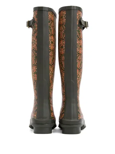 Barbour Pineapple Print Cami Wellington Boot In Multi