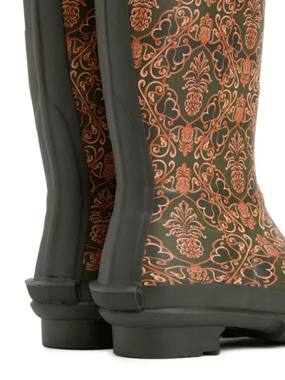 Barbour Pineapple Print Cami Wellington Boot In Multi