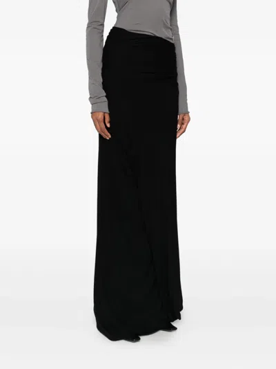 Entire Studios Asymmetric Maxi Skirt In Gray