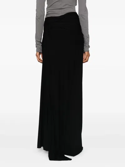 Entire Studios Asymmetric Maxi Skirt In Gray