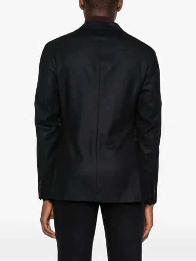 Incotex Buttoned Jacket In Black