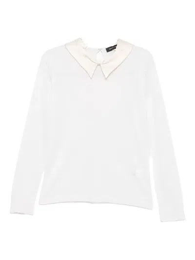 Fabiana Filippi Classic-collar Sweater In White