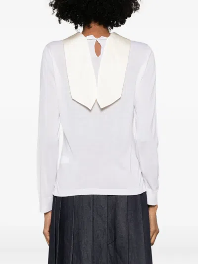 Fabiana Filippi Classic-collar Sweater In White