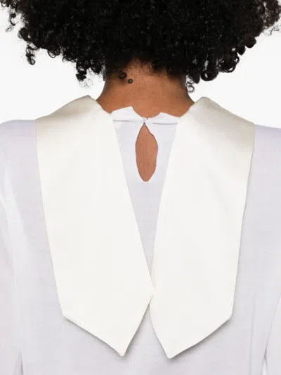 Fabiana Filippi Classic-collar Sweater In White