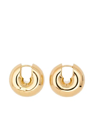 Tom Wood Sphere Hoop Earrings In Gold