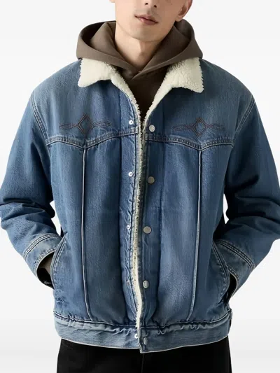 Levi's Sherpa Trucker Jacket Blue In Blue