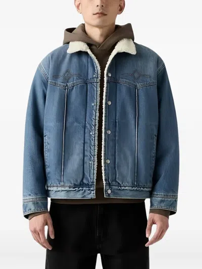 Levi's Sherpa Trucker Jacket Blue In Blue
