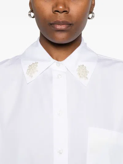 Simone Rocha Cotton Shirt In White