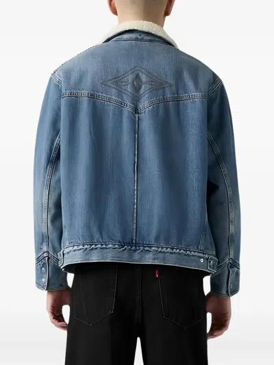 Levi's Sherpa Trucker Jacket Blue In Blue