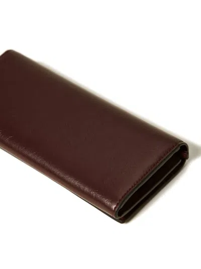Twinset Double-clasp Wallet In Brown