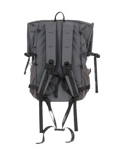 And Wander Grid-pattern Backpack In Gray
