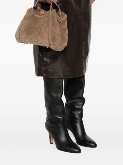 Max Mara Tmarinxs4 Handbag Bronze In Brown