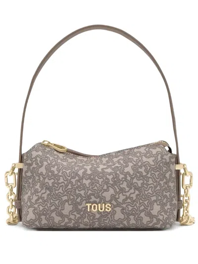 Tous Chain-strap Patterned Satchel Bag In Gray