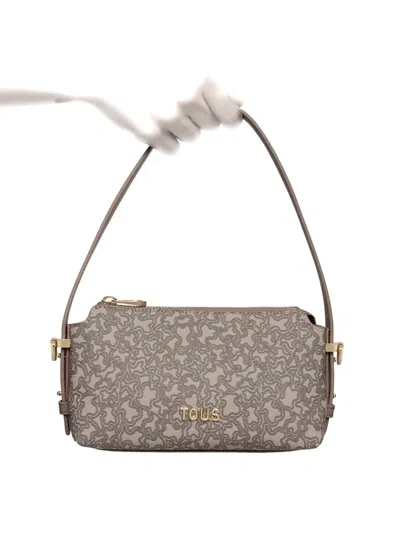 Tous Chain-strap Patterned Satchel Bag In Gray