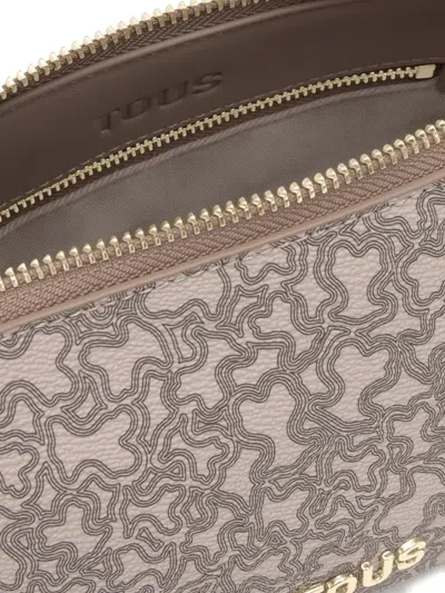 Tous Chain-strap Patterned Satchel Bag In Gray
