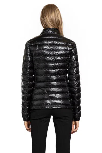 Moncler Packable Nylon Down Jacket With Two-way Zip Closure In Black