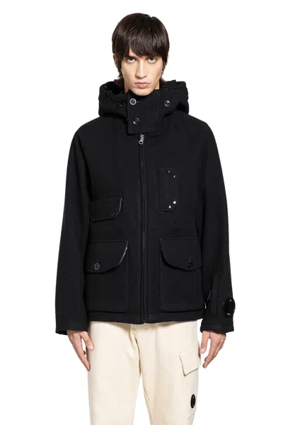 C.p. Company Sweatpants Cargo Pant In Diagonal Raised Fleece Clothing In Black