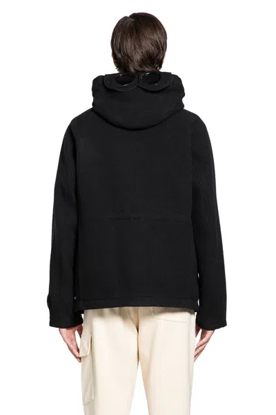 C.p. Company Sweatpants Cargo Pant In Diagonal Raised Fleece Clothing In Black