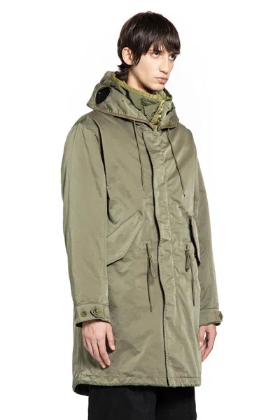 C.p. Company Man Green Jackets In Green