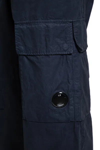 C.p. Company Cargo Microreps Trousers In Blue