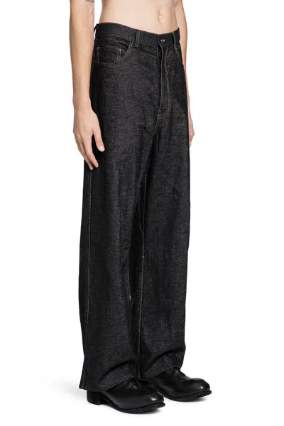 Forme D'expression Man Black Jeans In Black