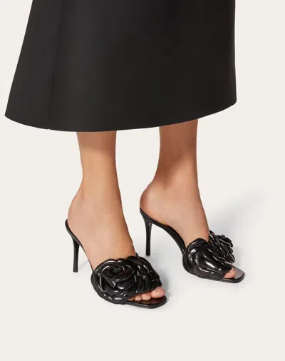 Valentino Leather Mules In Black