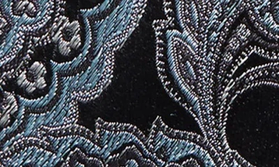 Eton Paisley Silk Classic Tie In Black