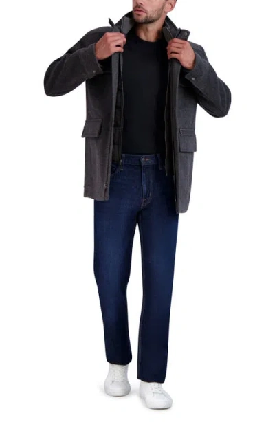 Cole Haan Men's Wool-blend Regular Fit Coat In Gray
