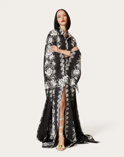 Valentino Daisy Print Dress Dress In Burgundy