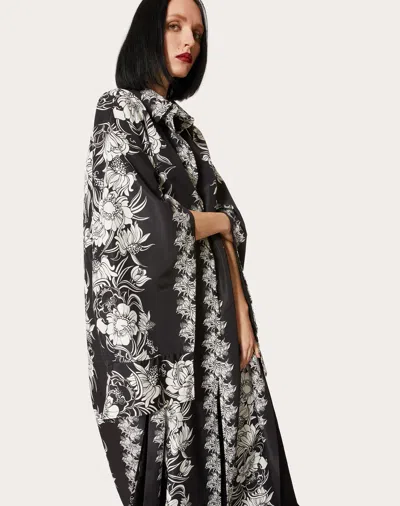 Valentino Daisy Print Dress Dress In Burgundy