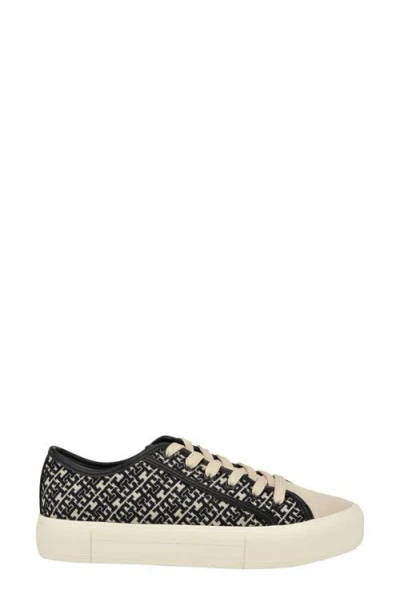 Tommy Hilfiger Women's Aquila Lace Up Sneakers In Black