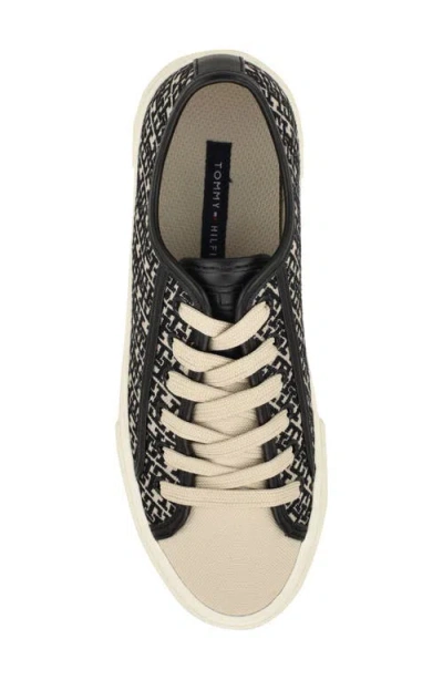 Tommy Hilfiger Women's Aquila Lace Up Sneakers In Black