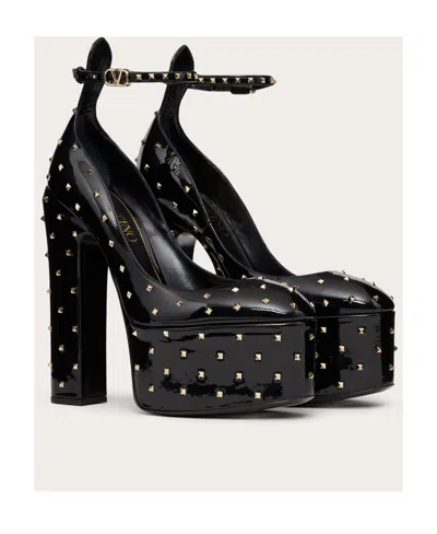 Valentino Elegant High-heeled Shoes With A Plateau. In Black