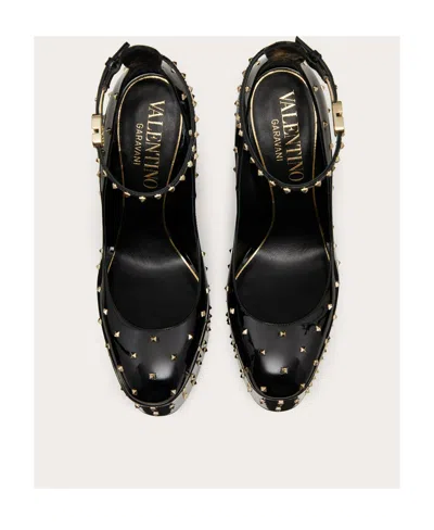 Valentino Elegant High-heeled Shoes With A Plateau. In Black