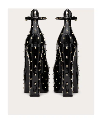 Valentino Elegant High-heeled Shoes With A Plateau. In Black