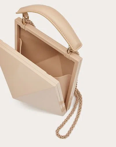 Valentino Geometric Clutch Bag In Pink