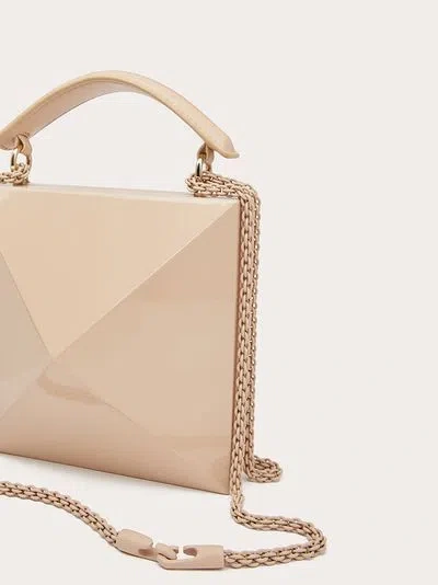 Valentino Geometric Clutch Bag In Pink