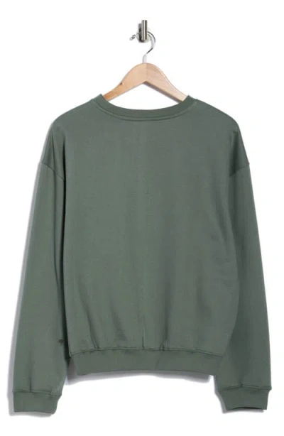 Rvca Sundown Crew Sweatshirt In Green