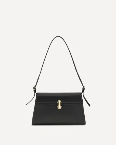 Savette Symmetry Leather Shoulder Bag In Black