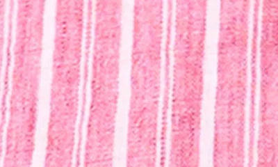 Ted Baker Stripe Oversize Button-up Shirt In Pink