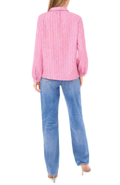 Ted Baker Stripe Oversize Button-up Shirt In Pink