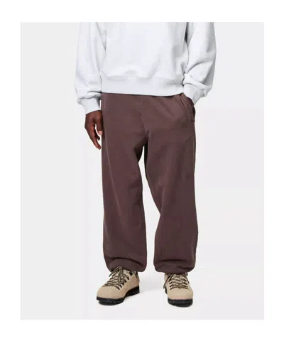 Carhartt Patch Pocket Track Pants In Brown