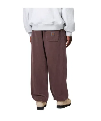 Carhartt Patch Pocket Track Pants In Brown