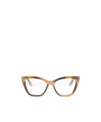 Dior Eyewear Cat-eye Frame Glasses In Brown