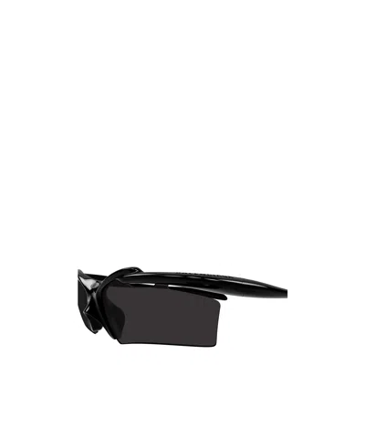 Balenciaga Turbo Rectangle Sunglasses In Black In Black