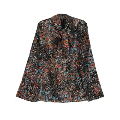 Niza Women's Long Sleeve Multicolor Blouse