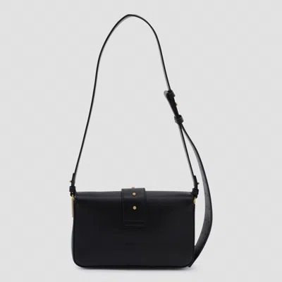 Pinko Mini Love Bag Slouchy Shoulder Bag In Leather With Two Straps In Black
